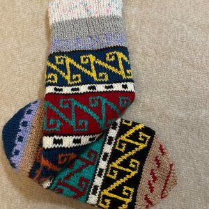 HAND KNITTED SOCKS Christmas Gift For Loved Ones Warm Soft Hand-Made Super Cool